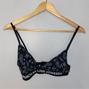 Assholes Live Forever bralette
